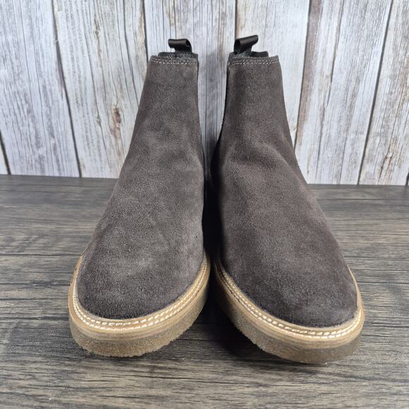 Clarks Clarkdale Easy Chelsea Pull On Boots Dark Brown Suede Men\'s Sz 11 M (VGC) main image 8